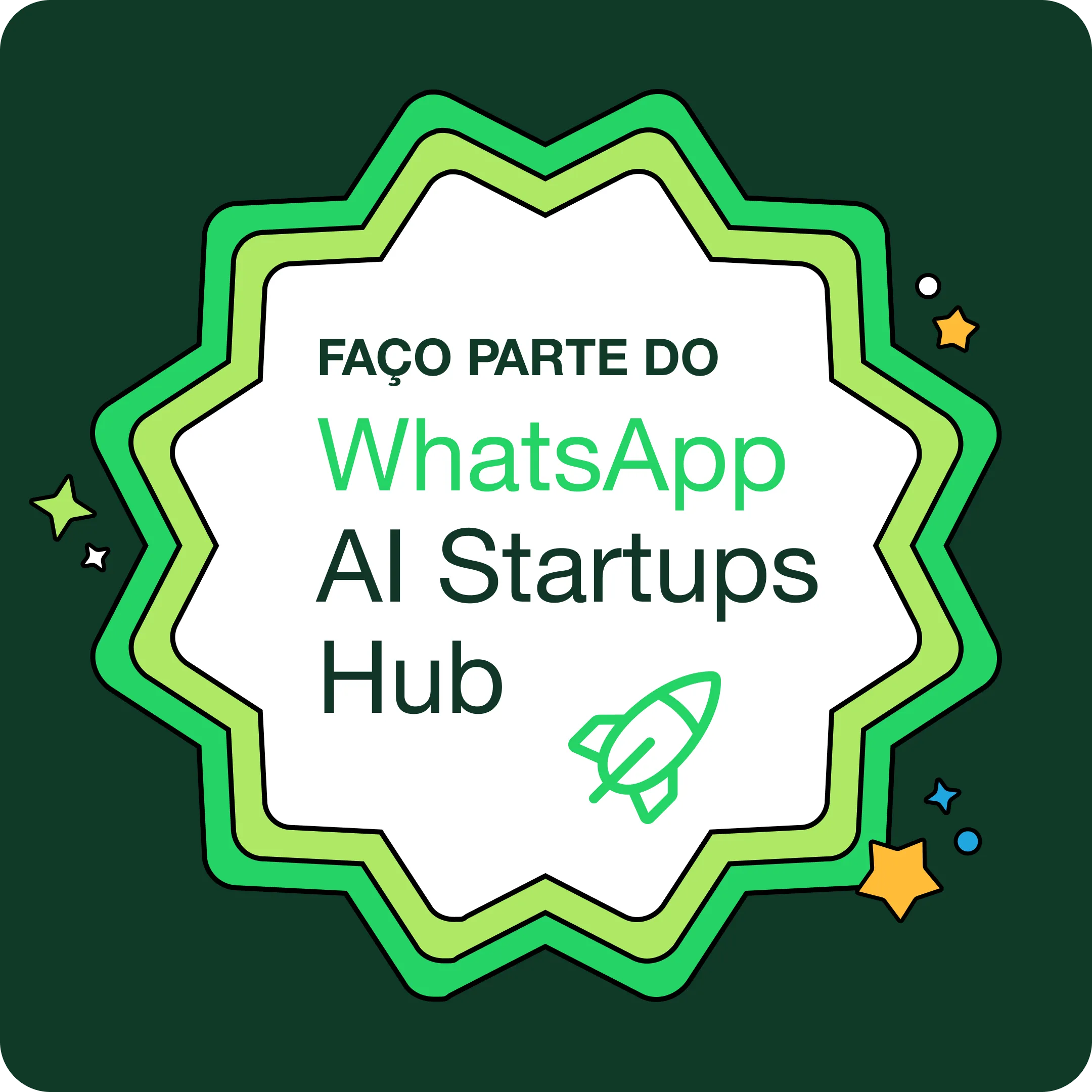 WhatsApp AI Startups Hub Badge
